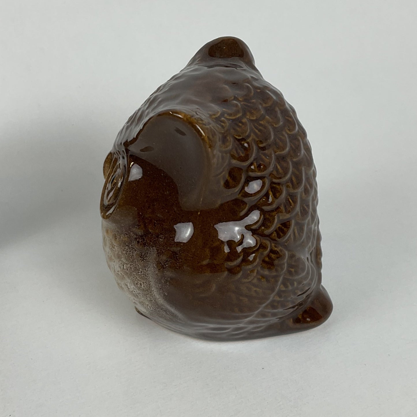 Vintage Otagiri Japan Brown Drip Glaze Ceramic Owl Figurines – Set of 2