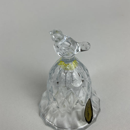Vintage Stylesetter 24% Lead Crystal Bird Dinner Bell – 3.75" Tall