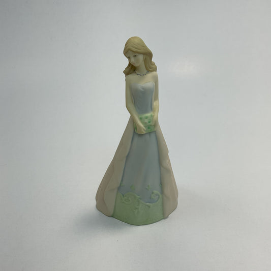 Vintage Fine Bisque Porcelain Elegant Lady Figurative Bells – Set of 2