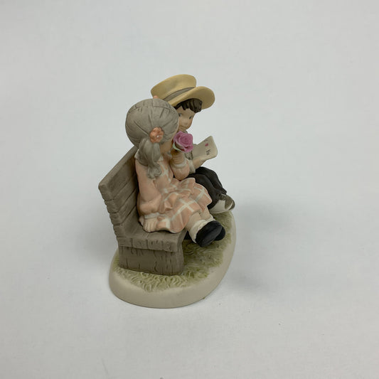 Vintage 2001 Enesco Bahner Studios "First Valentine" Porcelain Figurine