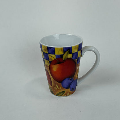 Vibrant Mediterranean Fruit Ceramic Latte Mug