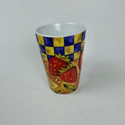 Vibrant Mediterranean Fruit Ceramic Latte Mug