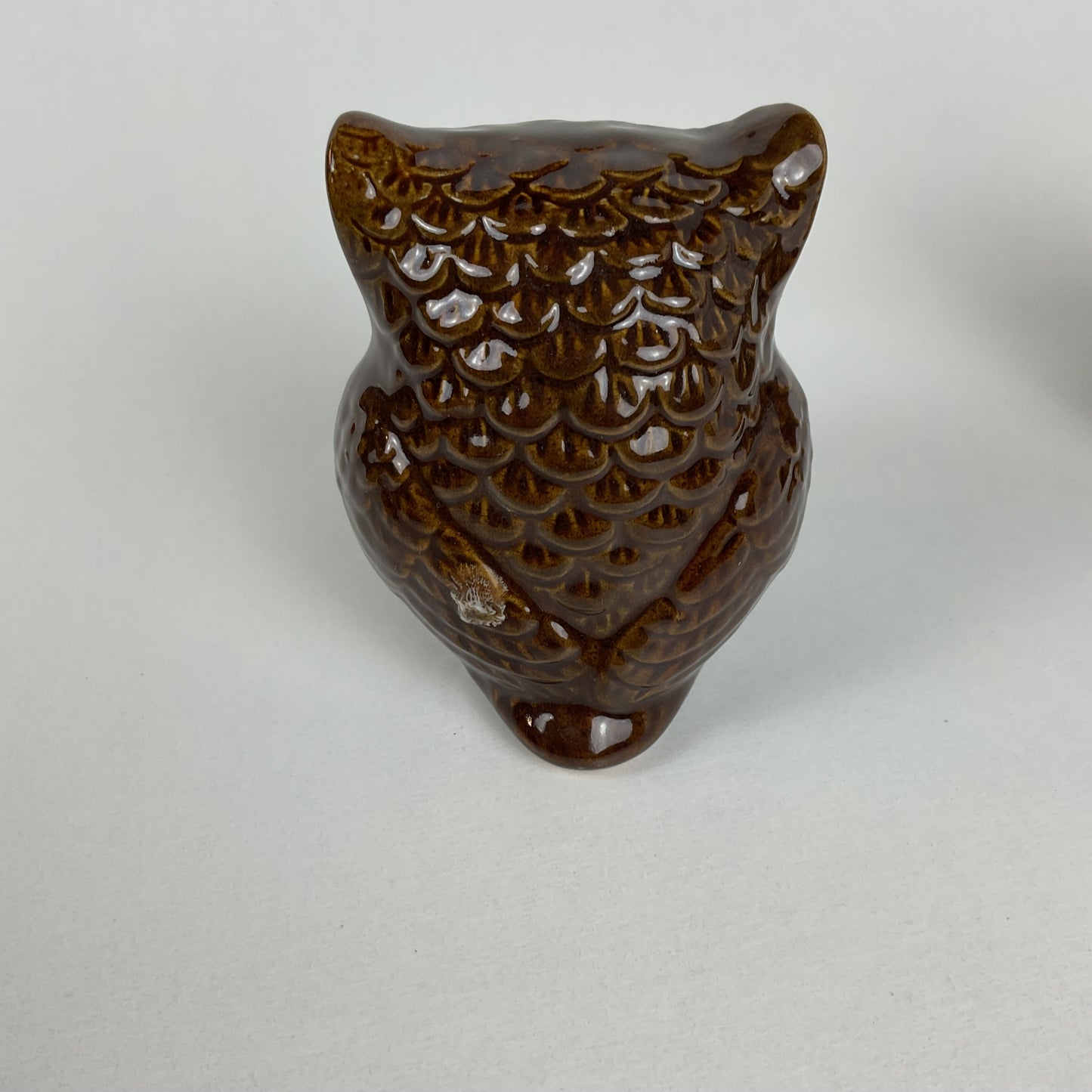 Vintage Otagiri Japan Brown Drip Glaze Ceramic Owl Figurines – Set of 2