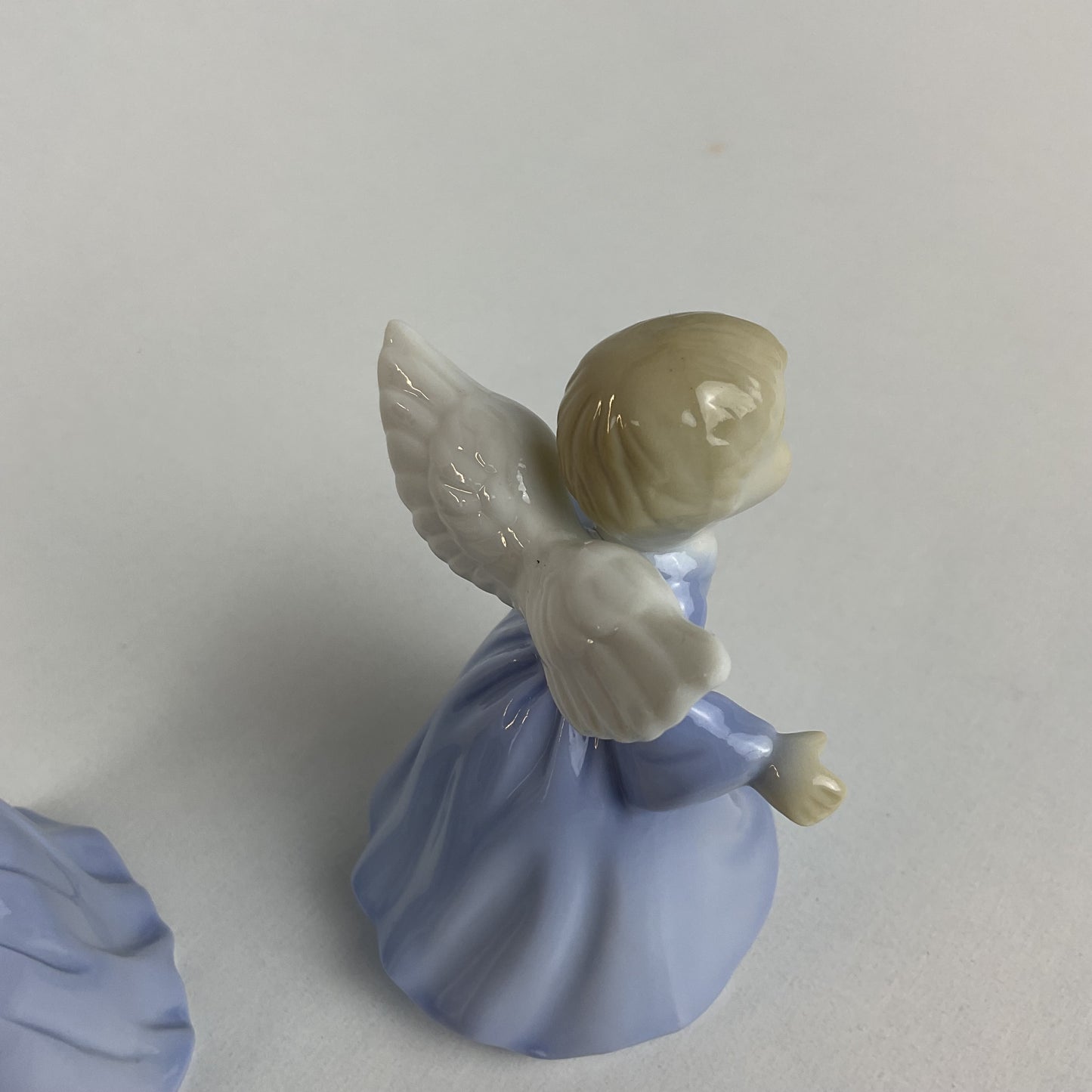 Vintage Mid-Century Porcelain Kissing Angel Bells – Set of 2