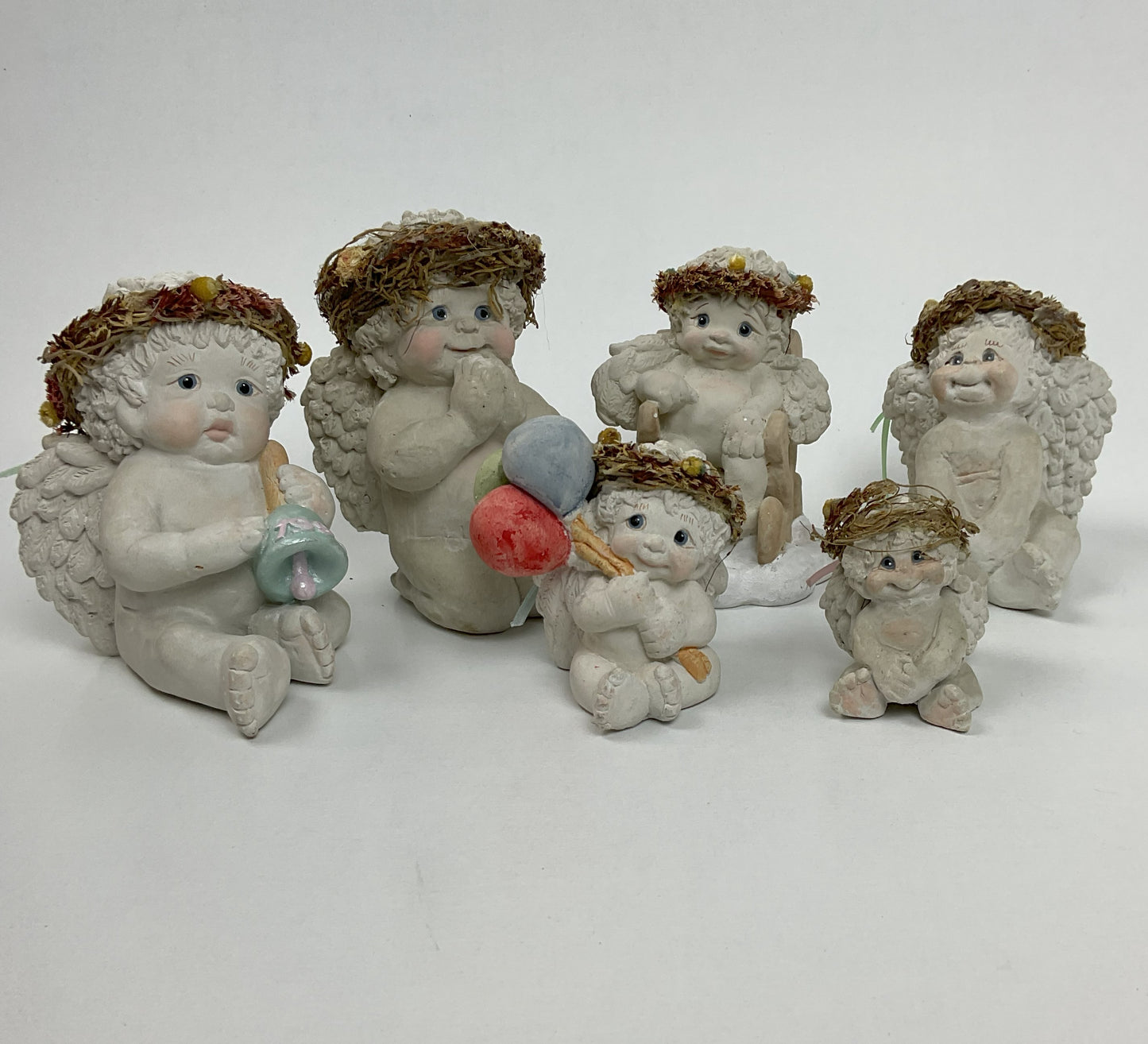Vintage Dreamsicles Cherub Figurine Collection – 7-Piece Mega Family Set by Kristin Haynes