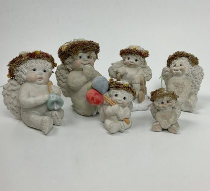 Vintage Dreamsicles Cherub Figurine Collection – 7-Piece Mega Family Set by Kristin Haynes