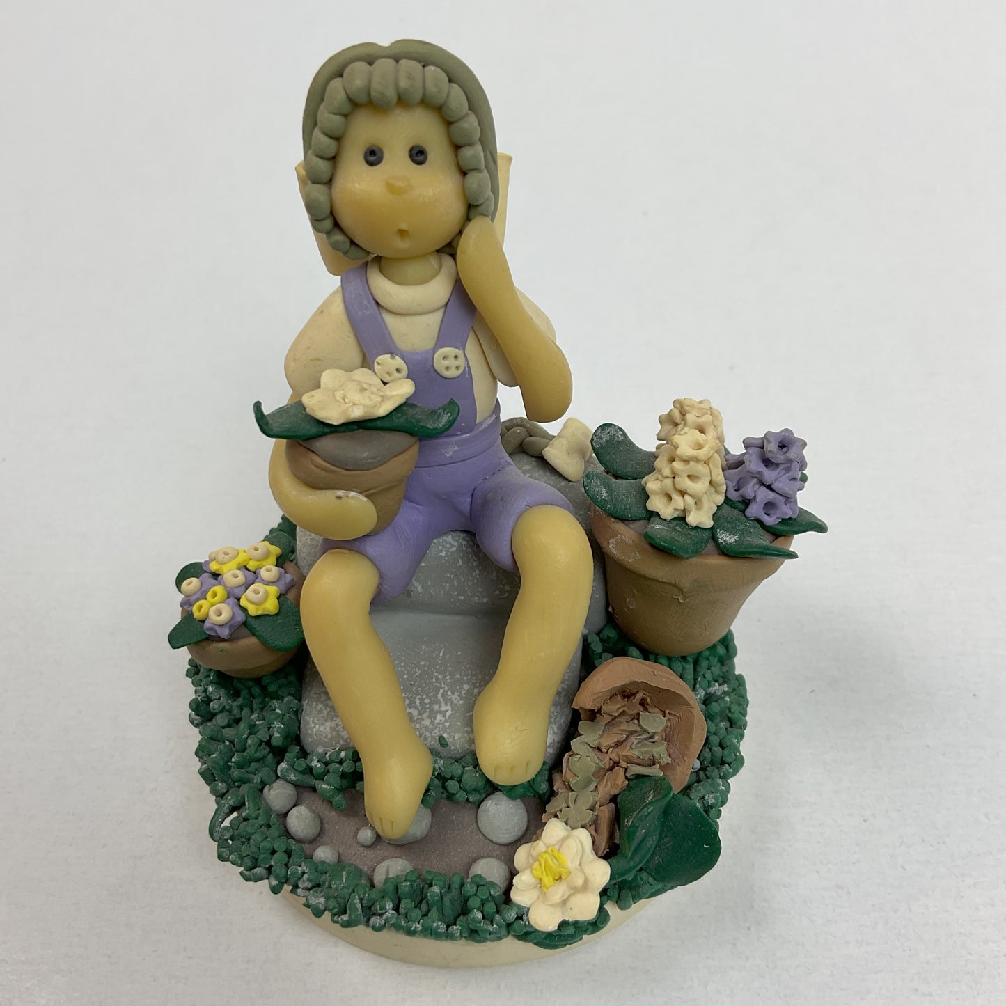 Vintage 1999 Inklings by Papel Giftware Gardening Girl Figurine