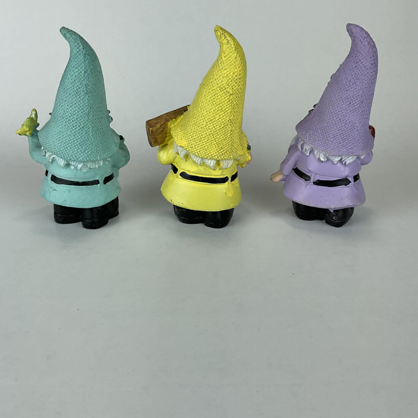 3-Piece Pastel Spring Garden Gnome Set